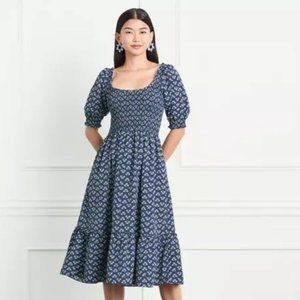 Hill House Blue Midi Dress Louisa